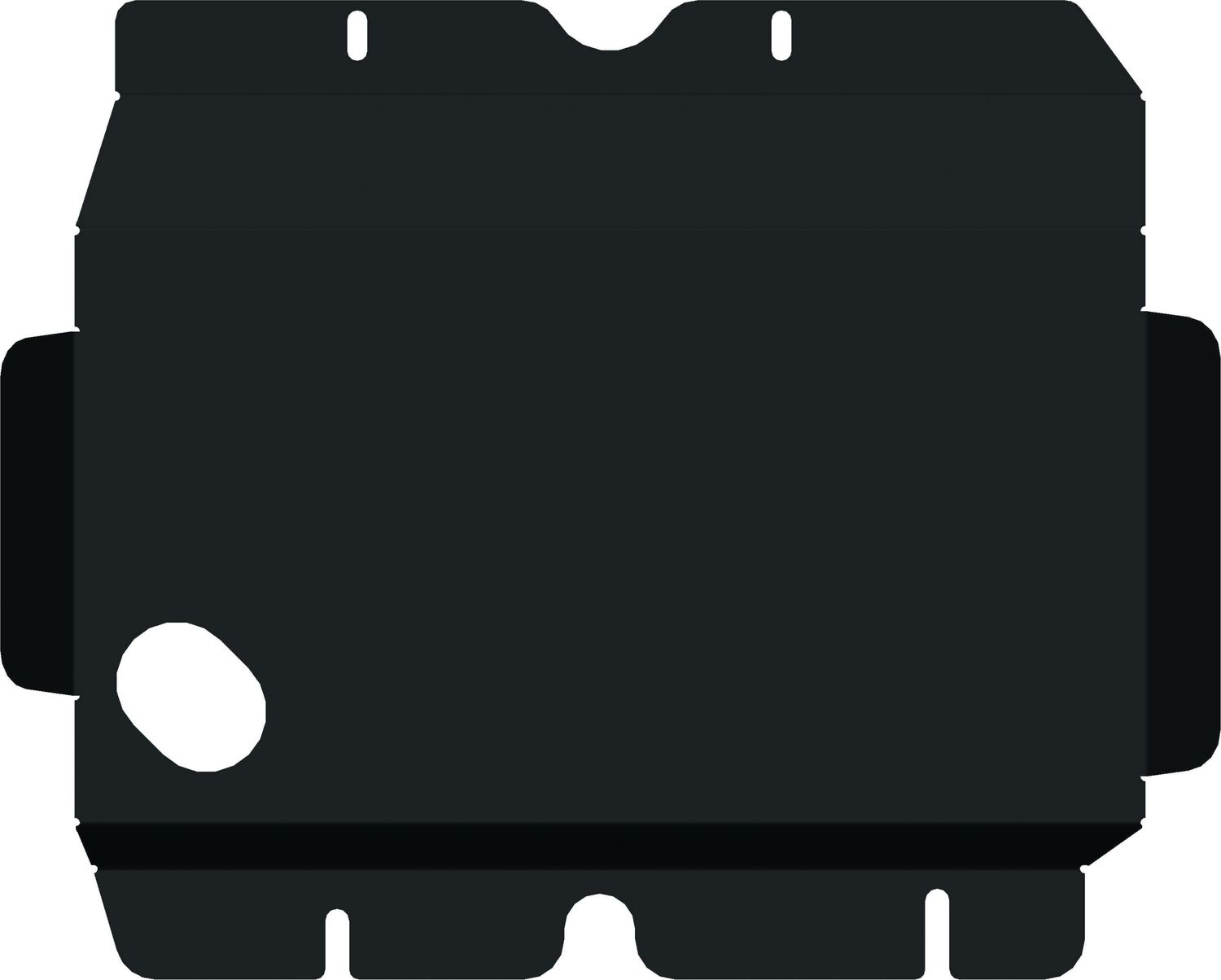 Защита Alfeco для картера Nissan Patrol Y62 2010-2026. Артикул ALF.15.32