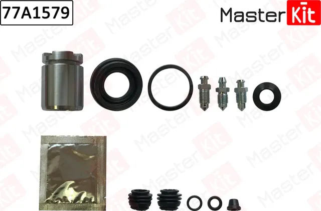 Ремкомплект тормозного суппорта + поршень | зад | (Master KIT). Артикул 77A1579