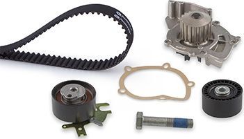 Помпа (водяной насос) с комплектом ремня ГРМ Gates PowerGrip®. Артикул KP15606XS