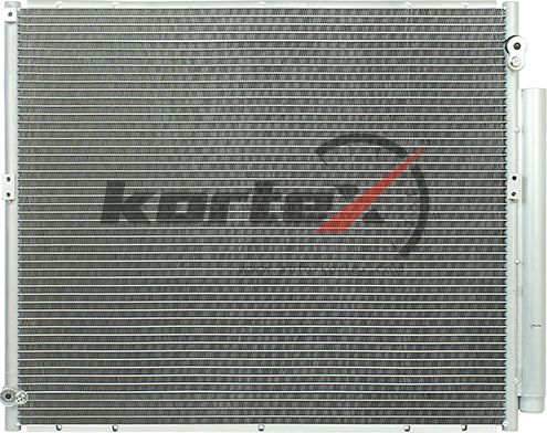 Радиатор кондиционера с ресивером Toyota Land Cruiser Prado (09-) 4.0i (LRAC 197 (Kortex). Артикул KRD2205