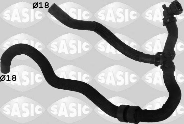 Патрубок радиатора (системы охлаждения) Sasic. Артикул 3404129