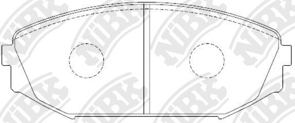 Тормозные колодки NiBK. Артикул PN8805
