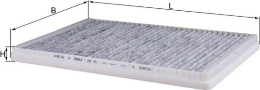 Салонный фильтр Mahle-Knecht. Артикул LAK 81