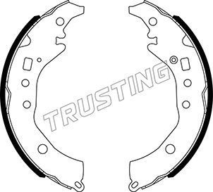 Тормозные колодки Trusting задние для Subaru Trezia 2011-2016. Артикул 110.341