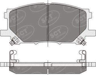 Тормозные колодки SCT-Germany. Артикул SP 348 PR