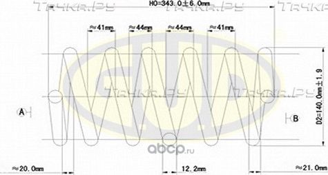 Пружина подвески G.U.D.. Артикул GCS037210