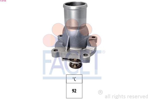 Термостат Facet Made in Italy - OE Equivalent для Fiat Stilo 2005-2008. Артикул 7.8738