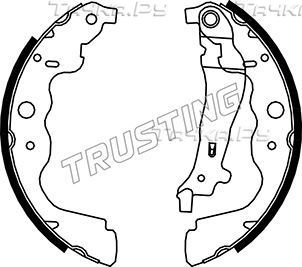 Тормозные колодки Trusting задние для Mercedes-Benz Citan 2013-2026. Артикул 088.240