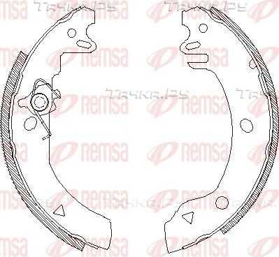 Тормозные колодки Remsa задние для Ford Escort V 1990-1994. Артикул 4186.00