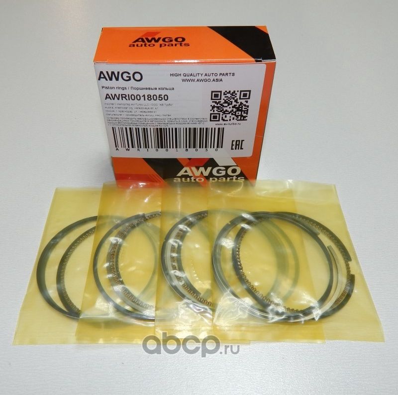 Компл. колец 0,50 на 4 поршня AWRI0018050 (Awgo). Артикул AWRI0018050