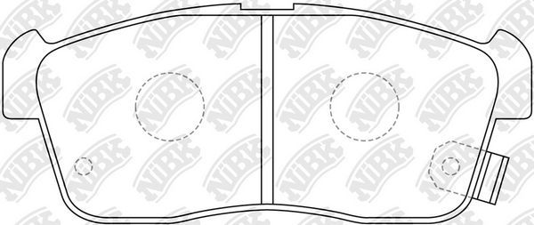 Тормозные колодки NiBK передние для Daihatsu Copen I 2003-2012. Артикул PN9443