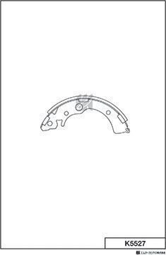 Тормозные колодки MK Kashiyama. Артикул K5527
