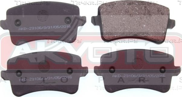 Тормозные колодки Akyoto Packing AKYOTO передние для Audi S4 IV (B8) 2008-2015. Артикул AKD-23106