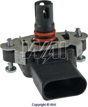 Датчик абсолютного давления (ДАД, MAP) WAI для Audi A2 2000-2005. Артикул MAP9303