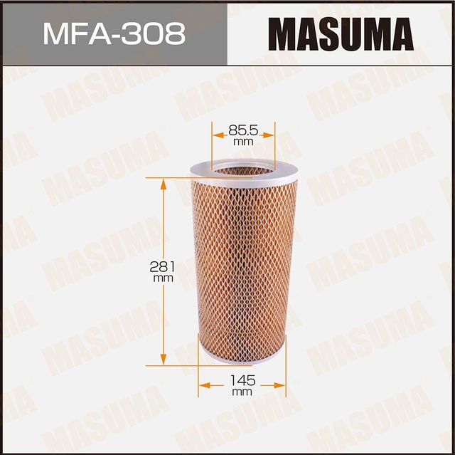 Воздушный фильтр Masuma. Артикул MFA-308