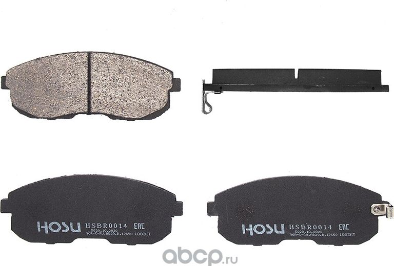 Колодки тормозные перед NISSAN TEANA 32VQ25/JUKE F15 MR16DD (Hosu). Артикул HSBR0014