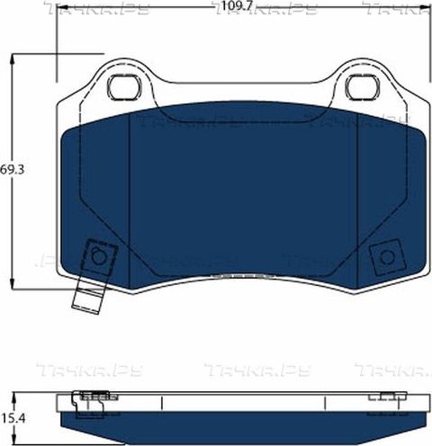 Тормозные колодки TRW ELECTRIC BLUE. Артикул GDB4171BTE