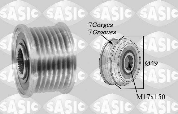 Муфта генератора обгонная Sasic для Mercedes-Benz Vito III (W447) 2014-2026. Артикул 1676028