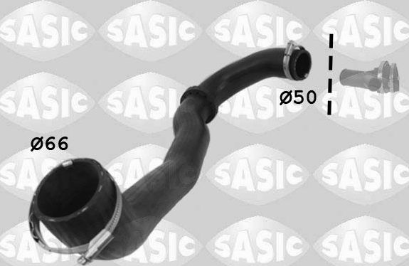 Патрубок интеркулера Sasic для Ford Mondeo IV 2010-2015. Артикул 3336213