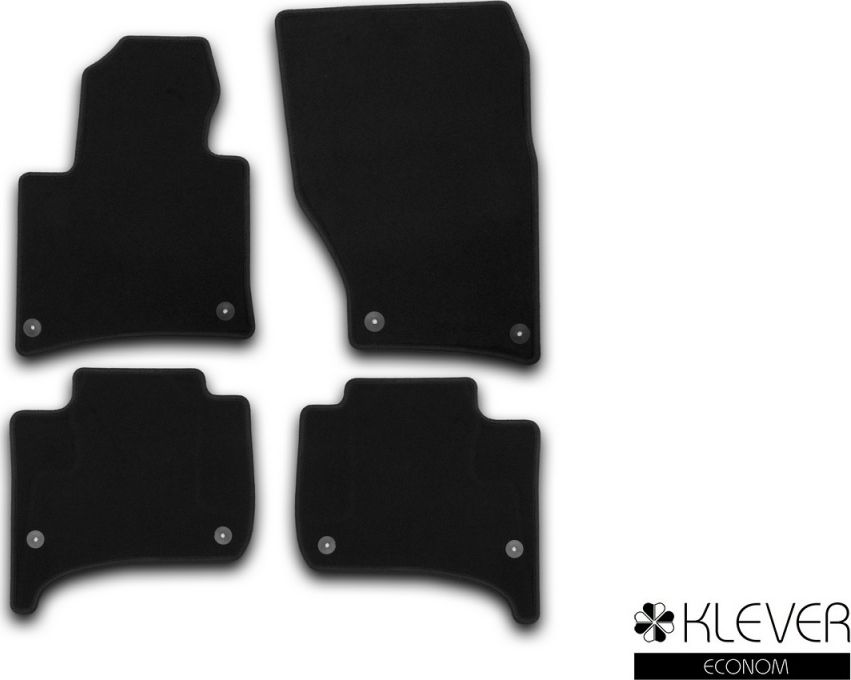 Коврики Klever Econom для салона Volkswagen Touareg II внедорожник 2010-2018. Артикул KVR01513601200k