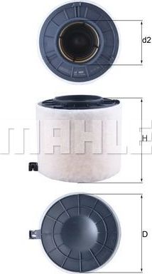 Воздушный фильтр Mahle. Артикул LX 4410