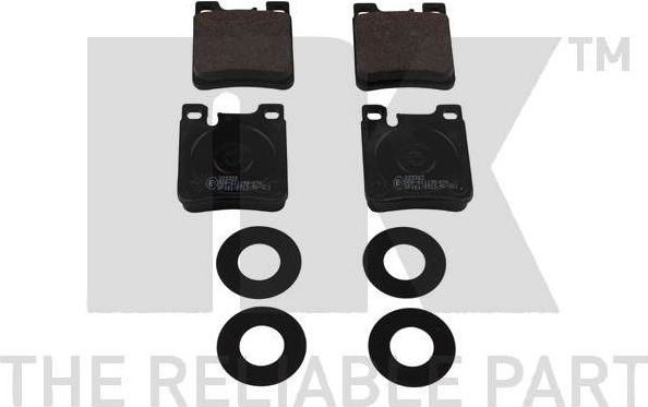 Тормозные колодки NK задние для Chrysler Crossfire 2004-2007. Артикул 223323