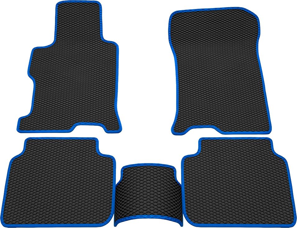 Коврики Rezkon EVA для салона Honda Accord IX 2012-2015 Синий кант. Артикул 9019005203