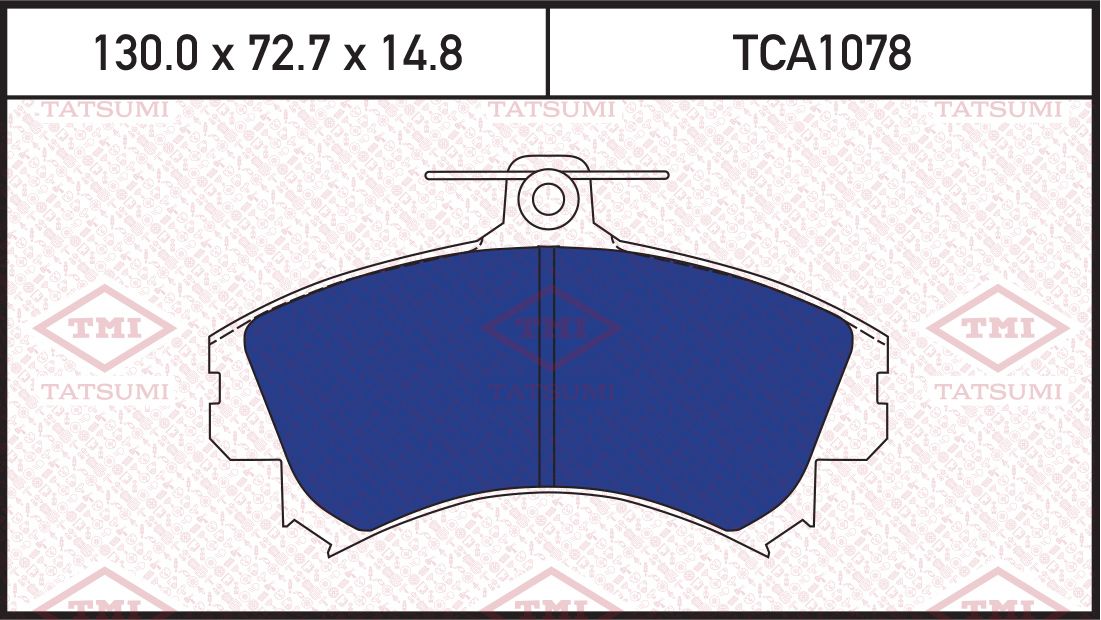 Колодки тормозные MITSUBISHI CARISMA 95- перед. (Tatsumi). Артикул TCA1078