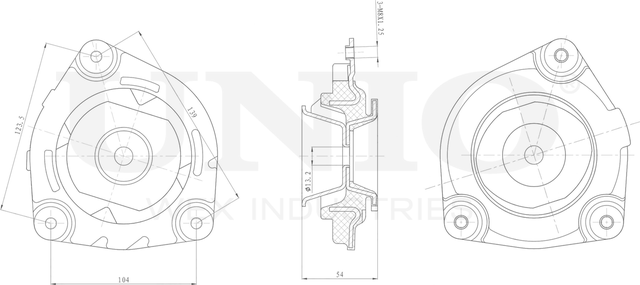 Опора амортизационной стойки (Unio). Артикул RMP-13051