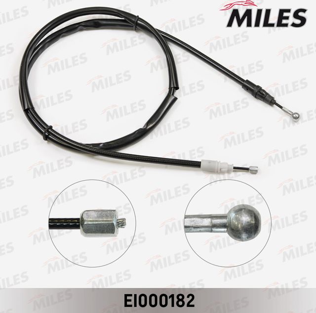 Трос ручника (тросик ручного тормоза) Miles задний левый для Renault Trafic II 2001-2014. Артикул EI000182