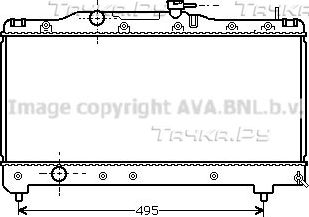 Радиатор охлаждения двигателя AVA. Артикул TO2141