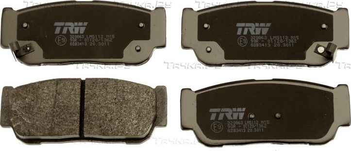 Тормозные колодки TRW. Артикул GDB3413