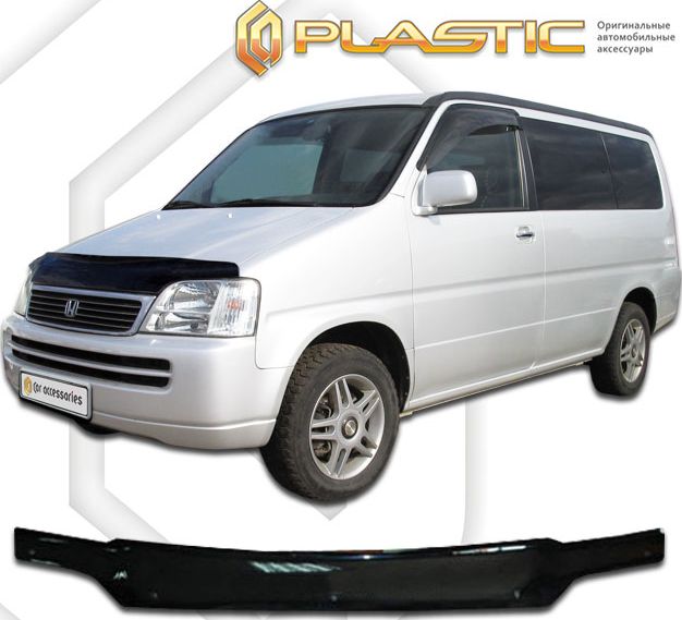Дефлектор СА Пластик для капота (Classic черный) для Honda Stepwgn 2дв. 1996-2001. Артикул 2010010100100