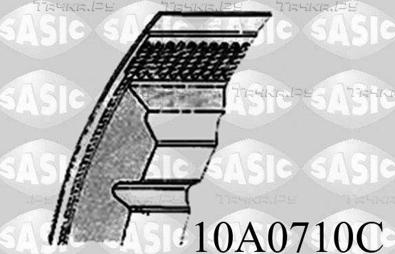 Приводной ремень поликлиновой Sasic для Citroen C15 1984-1997. Артикул 10A0710C