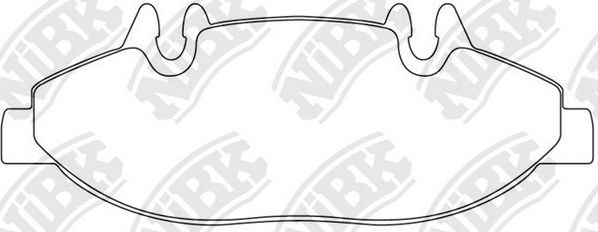 Тормозные колодки NiBK. Артикул PN0406