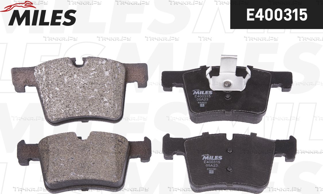 Тормозные колодки Miles (Low-Metallic) передние для BMW 3 VI (F3x) 2011-2026. Артикул E400315