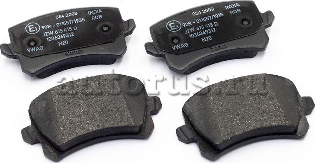 Тормозные колодки VAG задние для Volkswagen Tiguan I 2007-2018. Артикул JZW698451G