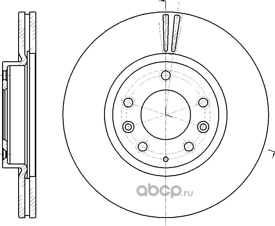 Диск тормозной вентилируемый (G-Brake). Артикул GR20917