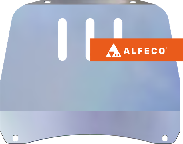 Защита алюминиевая Alfeco для рулевых тяг Chevrolet Niva 2002-2020. Артикул ALF.03.07.1al