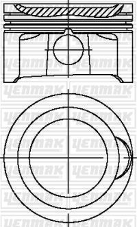 Поршень Yenmak для Audi A4 II (B6) 2000-2004. Артикул 31-04327-050