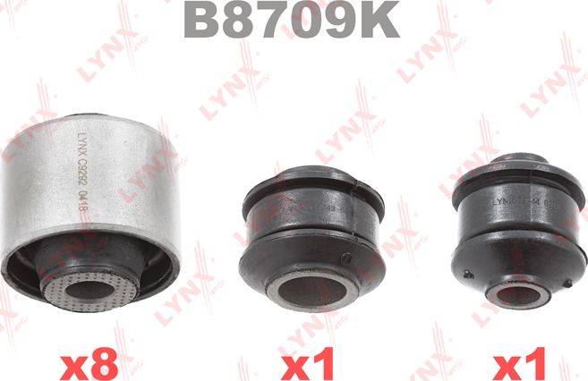 Сайлентблок заднего рычага подвески LYNXauto KIT. Артикул B8709K