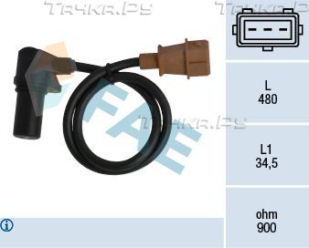 Датчик положения коленвала FAE. Артикул 79297