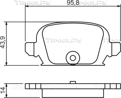 Тормозные колодки Bosch (Low-Metallic) задние для Opel Corsa C 2000-2004. Артикул 0 986 494 340
