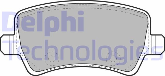 Тормозные колодки Delphi (Low-Metallic). Артикул LP2008