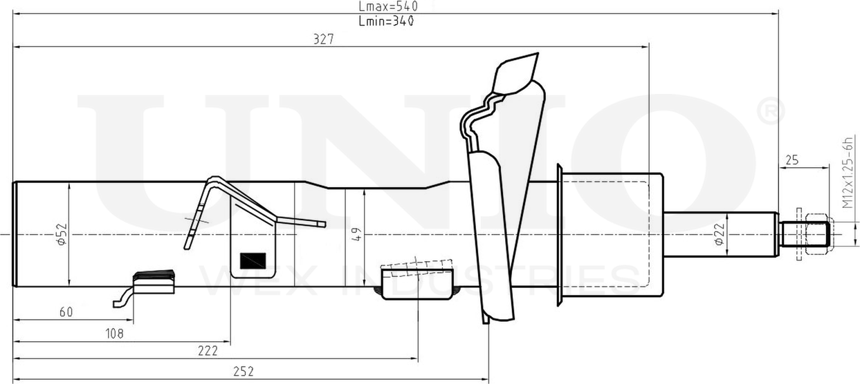Амортизатор подвески (Unio). Артикул SAB-10089