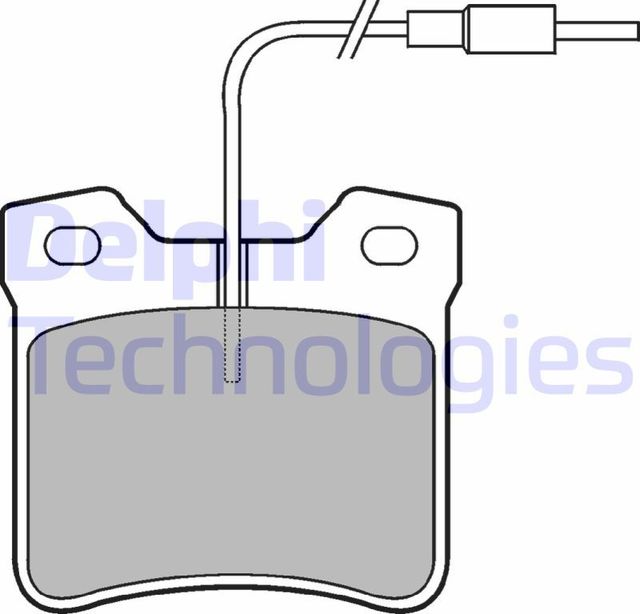 Тормозные колодки Delphi (Low-Metallic). Артикул LP667