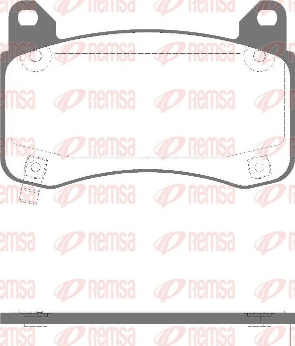 Тормозные колодки Remsa передние для Tesla Model 3 I 2018-2026. Артикул 1992.04