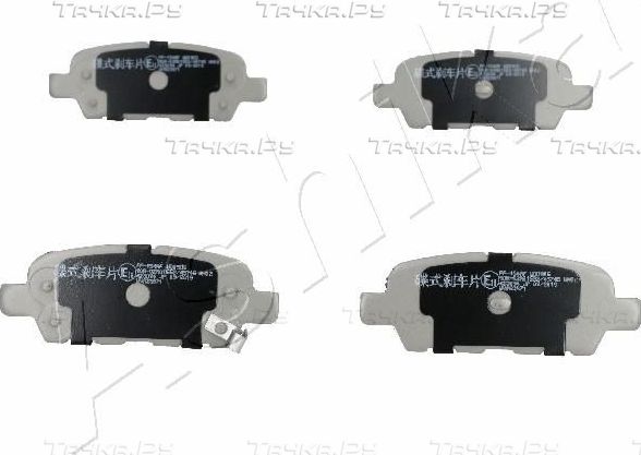 Тормозные колодки ASHIKA задние для Nissan Leaf I (ZE0/AZE0) 2010-2017. Артикул 51-01-154