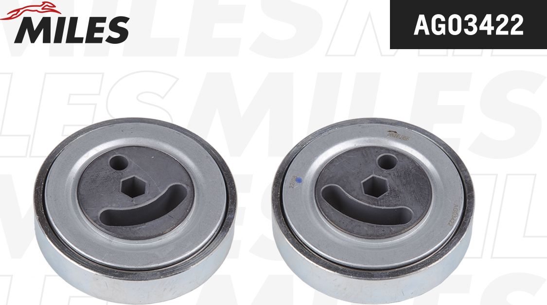 Натяжной ролик (натяжитель) приводного поликлинового ремня Miles. Артикул AG03422