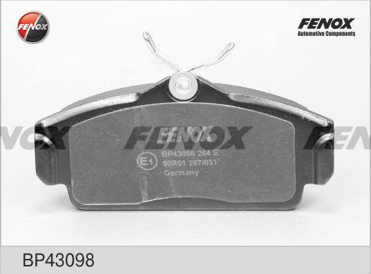 Тормозные колодки Fenox. Артикул BP43098